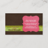 《鳥》アメリカゴガラ名刺 名刺 (裏面)