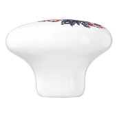 《鳥》アメリカゴガラ咲くさくらんぼ枝 セラミックノブ (側面)