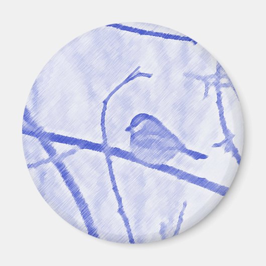 《鳥》アメリカゴガラ寿命磁石 マグネット (正面)