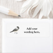 《鳥》アメリカゴガラ差出人住所ラベル，パーソナライズ， ラベル (インサイチュ)