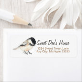 《鳥》アメリカゴガラ差出人住所ラベル ラベル (インサイチュ)