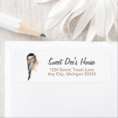 《鳥》アメリカゴガラ差出人住所ラベル ラベル (インサイチュ)