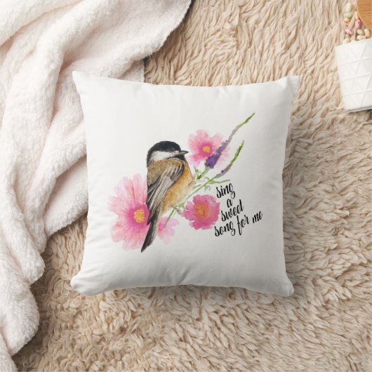 《鳥》アメリカゴガラ引用文アート クッション (ブランケット)