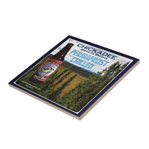 《鳥》アメリカゴガラ樺の木ビール タイル