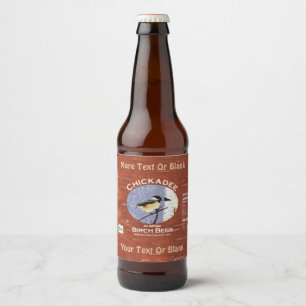 《鳥》アメリカゴガラ樺の木ビール ビールラベル