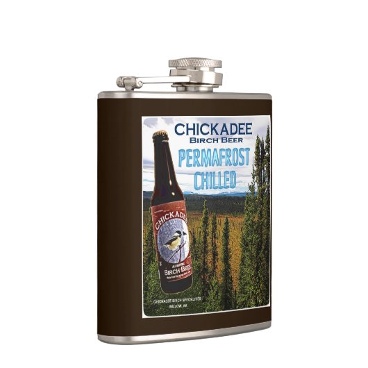 《鳥》アメリカゴガラ樺の木ビール フラスク (右)