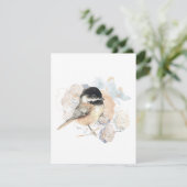 《鳥》アメリカゴガラ水彩ノートカード (スタンド正面)