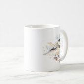 《鳥》アメリカゴガラ水彩花 コーヒーマグカップ (正面右)