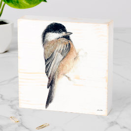 《鳥》アメリカゴガラ水彩 ウッドボックスサイン