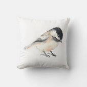 《鳥》アメリカゴガラ水彩 クッション (正面)