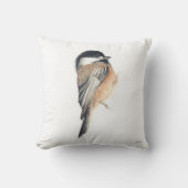 《鳥》アメリカゴガラ水彩 クッション (正面)