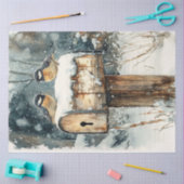 《鳥》アメリカゴガラ素朴鳥切り離しメールボックス 薄葉紙 (クラフト)