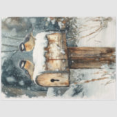 《鳥》アメリカゴガラ素朴鳥切り離しメールボックス 薄葉紙 (正面)