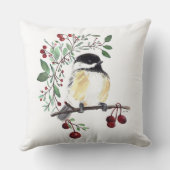 《鳥》アメリカゴガラ絵を描アート クッション (裏面)