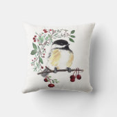 《鳥》アメリカゴガラ絵を描アート クッション (裏面)