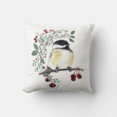 《鳥》アメリカゴガラ絵を描アート クッション (正面)