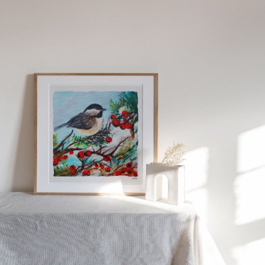 《鳥》アメリカゴガラ絵画のアートプリント ポスター