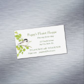 《鳥》アメリカゴガラ花屋Shopp花ビジネスカード マグネット名刺 (インサイチュ)