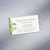 《鳥》アメリカゴガラ花屋Shoppe花ビジネスカード マグネット名刺 (インサイチュ)