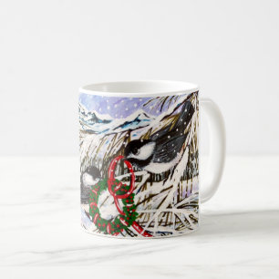 《鳥》アメリカゴガラ飾の コーヒーマグカップ