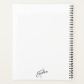 《鳥》アメリカゴガラ鳥かわいい黒キャップ鳥の水色 プランナー手帳 (裏面)