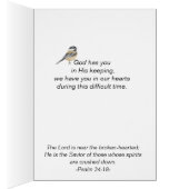 《鳥》アメリカゴガラ鳥の冬の初めてのクリスマス単独の詩篇 (内側 (右))