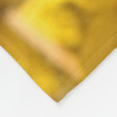 《鳥》アメリカゴガラ鳥の黄色い花のフリースブランケット フリースブランケット (角)