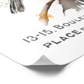 《鳥》アメリカゴガラ鳥フランスのタイポグラフィヴィンテージ印刷可能 ポスター (角)