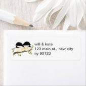 《鳥》アメリカゴガラ鳥差出人住所ラベル ラベル (インサイチュ)