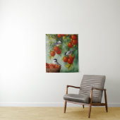 《鳥》アメリカゴガラ鳥類林檎の収穫 タペストリー (インサイチュ)