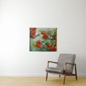 《鳥》アメリカゴガラ鳥類林檎の収穫 タペストリー (インサイチュ(横))