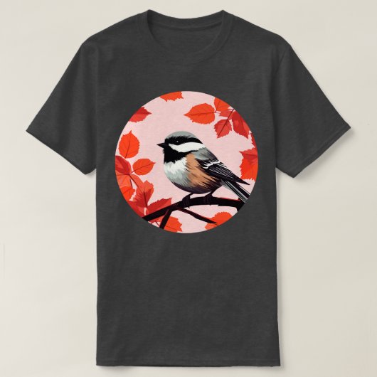 《鳥》アメリカゴガラ鳥1 Tシャツ (デザイン正面)