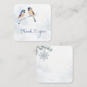 《鳥》アメリカゴガラ鳥in冬サンキューノートカード ノートカード (正面/裏面)