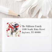 《鳥》アメリカゴガラ&ウィンターベリー差出人住所ラベル ラベル (インサイチュ)