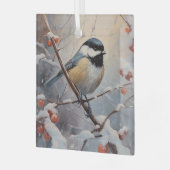 《鳥》アメリカゴガラ ガラスオーナメント (正面左)