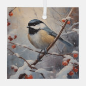 《鳥》アメリカゴガラ ガラスオーナメント (裏面)