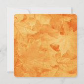 《鳥》アメリカゴガラ&ゴールデン紅葉ブライダルシャワー 招待状 (裏面)