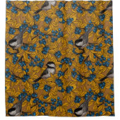 《鳥》アメリカゴガラ シャワーカーテン (正面)