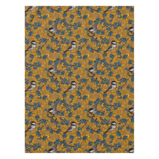 《鳥》アメリカゴガラ テーブルクロス (正面)