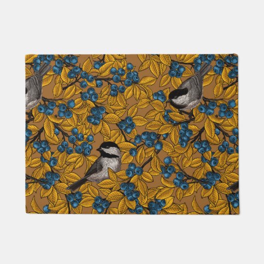 《鳥》アメリカゴガラ ドアマット (正面)