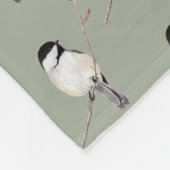 《鳥》アメリカゴガラ フリースブランケット (角)