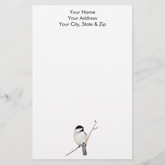 《鳥》アメリカゴガラ 便箋 (正面)