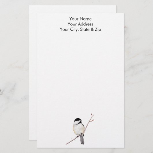 《鳥》アメリカゴガラ 便箋 (正面/裏面)