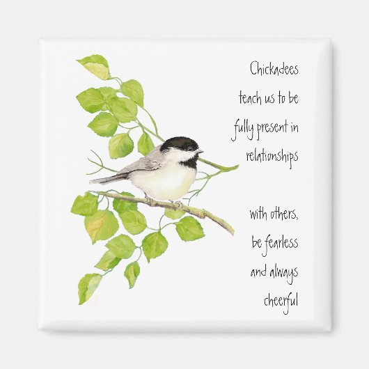 《鳥》アメリカゴガラ，動物トーテム，鳥，自然 マグネット (正面)