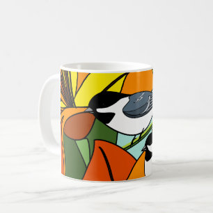 《鳥》アメリカゴガラ(花) コーヒーマグカップ
