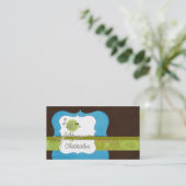 《鳥》アメリカゴガラ{blue}名刺 名刺 (スタンド正面)