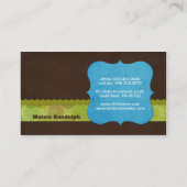 《鳥》アメリカゴガラ{blue}名刺 名刺 (裏面)