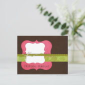 《鳥》アメリカゴガラ{pink} Hairbowはがき ポストカード (スタンド正面)