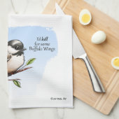 《鳥》アメリカゴガラBUFFALO WINGS by Jeff Wilis Art キッチンタオル (四つ折り)