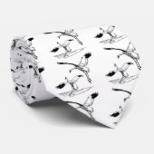 鳥/アメリカシロヅル、鳥/アメリカシロヅル… ネクタイ (ロール)